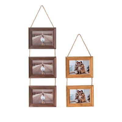 China European Rope Chain Resin Picture Frame Wall Hanging Display Stand Landscape Memory Photo Frame for sale