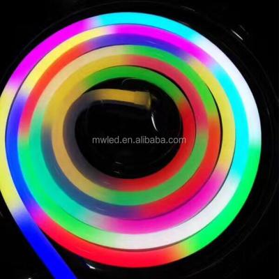 China Decorative Lighting 12V 14.4W Mini 100M Decoration Color Changing Led Neon Flex Strip Rope for sale