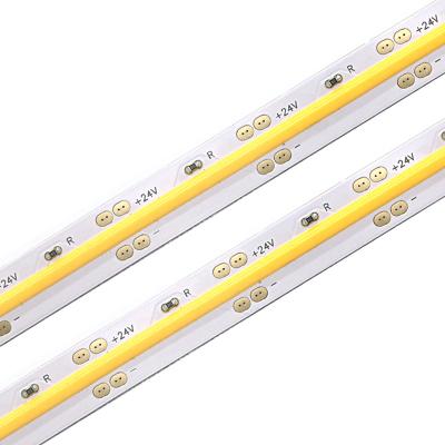 China Flexible White Led LANDSCAPE Dimmable Dc24V 12V RGB CCT Light Dc24V 12V Cob Led Strip Dotless for sale