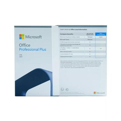 China Trustworthy MS office 2021 professional plus for 1 pc Lifetime MS office 2021 professional plus for sale