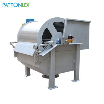 China PATTONLEX Hotels Food Wastewater Treatment Rotary Drum Screen Machine Rotary Drum Screen for sale