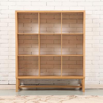 China Multifunctional Expandable Solid Wood Combination Bookcase Home Lattice Shelf for sale