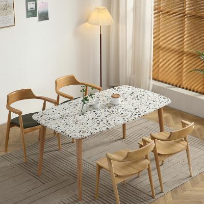 China (Size)Adjustable Luxury Rectangular Marble Dining Table for sale