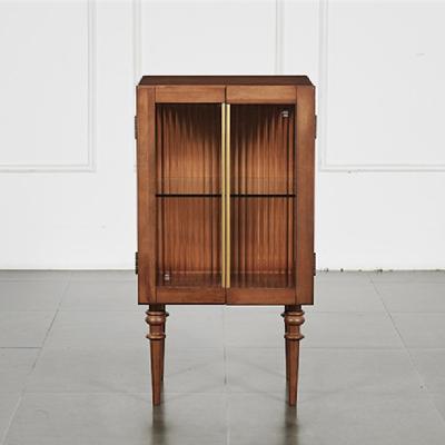 China Small Double Door Convertible Light Luxury Glass Sideboard Wine Cabinet Shoe Cabinet Locker for sale