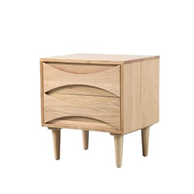 China Modern Nordic Solid Wood Convertible Bedside Table Storage Bedroom Bedside Table for sale