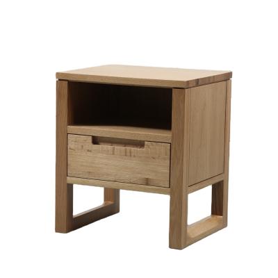 China Modern Nordic Solid Wood Convertible Bedside Table Storage Bedroom Bedside Table for sale