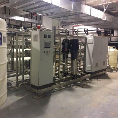 China Construction worksÂ   Double Pass Ultrapure Reverse Osmosis Water Purification System With LCD Display for sale