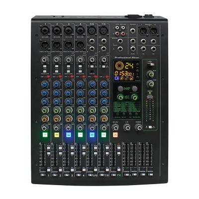 China Wholesale professional dsp mixer 24 controller factory clear sound Factory console 8 channel Usb mixing audio mixer for sale