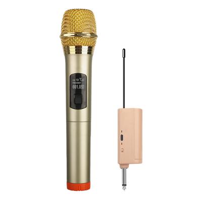 China Clear Sound Factory OEM Karaoke 1 Channel MIC Portable Handheld Universal Wireless Professional Microphone for sale