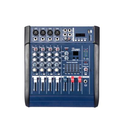 China Professional Used Audio Equipment Hot Selling 4 Channel 4 Channel Optical Audio Mixer For DJ Stage Performance for sale