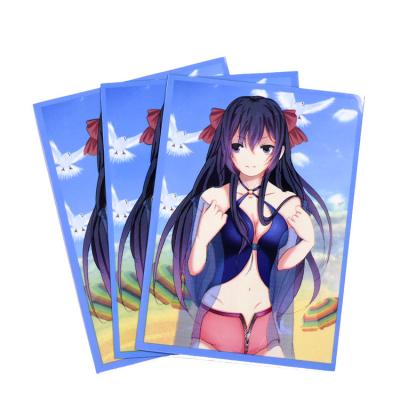 China Recyclable Custom Anime Printing Sexy Card Sleeves Protectors for sale