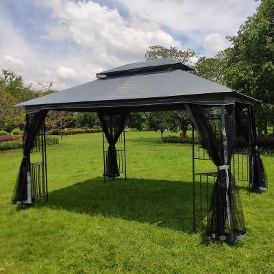 China Modern 3X4mDouble Square Complete With Mosquito Netting Outdoor Garden Gazebo Tent for sale