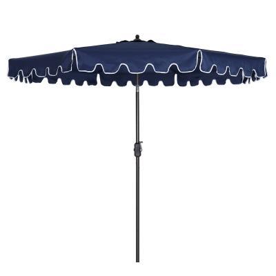 China Modern With Tilt And Crank Outdoor Market Umbrella Parasol 9ft Parasol Garden Patio Umbrella for sale