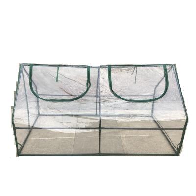 China Easily Assembled Garden Layers Chassis Greenhouse Cloche For Gardening Green House Protected Easy Access for sale