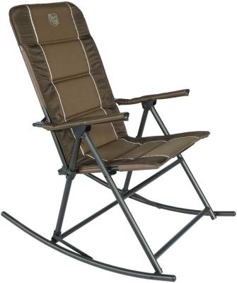 China Modern Brown Folding Comfortable And Enjoy Life Camping Rocking Chair With Hard Armrest for sale