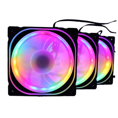 China Factory direct sales 12cm computer case factory direct sales 12cm color computer fan RGB fan cpu cooler lil heatstick for sale