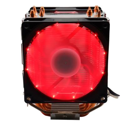 China Custom Computer Case Argb PC Fan Heat Pipe Fan Newly Designed 90mm CPU Cooler Four-color Case Fan for sale