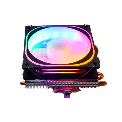 China New Design 120mm Fan CPU Computer Case CPU Cooler Argb Fans Heatsink For CPU CPU RGB LED Light Colorful PC Cooler Fan for sale