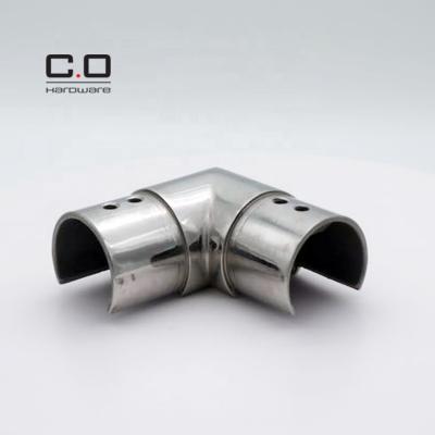 China Traditional High Quality Stainless U Channel Fencing Corner Connector Railing Slot Tube for sale