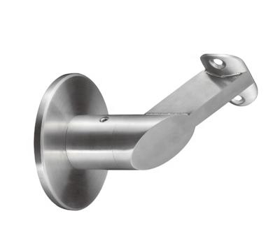 China Hotel Stainless Steel Railing Fitting Wall To Round Tube Railing Bracket for sale