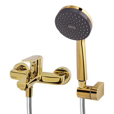 China Modern High Quality Single Rotatable Shower Mixer Stainless Steel Gold Handle Bathroom Faucet 20MW5203480 for sale