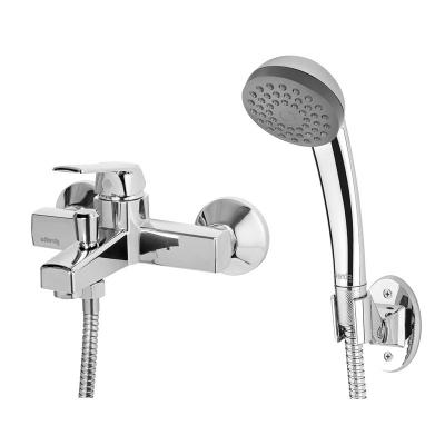 China Without Slide Bar High Quality Plastic Faucet Bathtub Water Mixer Cold-Hot Water Faucet With Chrome Shower Silver Plated 20MD5203400 for sale