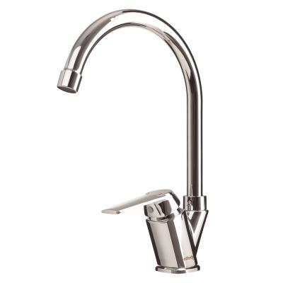 China Modern Kitchen Faucet Single Hole Hot And Cold Water Basin Mixer for sale