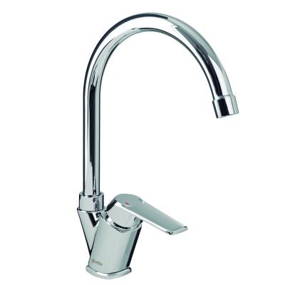 China Modern Plastic Kitchen Faucet Elbow Single Hole Hot And Cold Water Basin Mixer Deck Mounted Water Faucet 20MD5603400 for sale