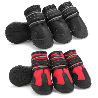 China Sustainable Outdoor Dog Running Shoes Winter Dog Walking Pets Warm Shoes for sale