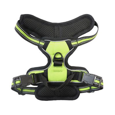 China Customized In Running High Training Do Not Pull Mesh Breathable Reflective Sports Large Dog Harness Vest for sale