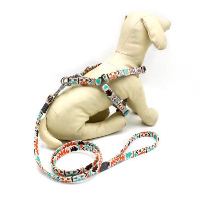 China Factory Thoughtful Customizable Reversible Collar Tweed Dog Harness Leash Set for sale