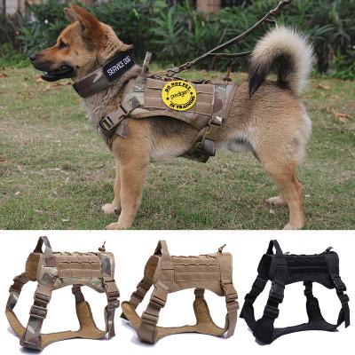 China Tactical Lights Dog Harness Pet Training Invest No Pull Dog Harness and Leash Set for Small Medium Large Dogs for sale