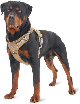 China Light Up Tactical Dog Arms Small Medium Large Dogs Non Pulling Training Adjustable Reflective Vest Work Harness Pet Military Service for sale