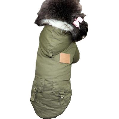 China Sustainable Dog Clothes Winter Puppy Dog Coat Jacket For Small Medium Dogs Thicken Warm Chihuahua Yorkies Hoodie Pet Apparel for sale