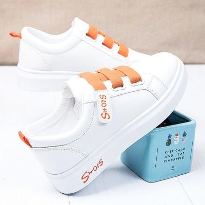 China White Sneakers Shoes Others Shoes 2021 New High Quality Sports Fashion Children Running White Casual Lace-up Thick-soled Flat-bottom for sale