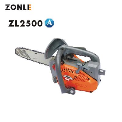 China ZL2500A 2-Stroke 2-Stroke Handle Chinese Petrol Mini Petrol Chainsaw 25cc for sale