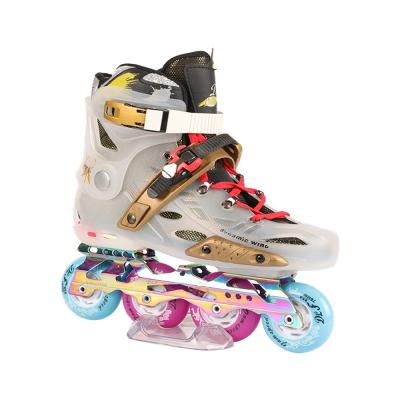 China Hot Sale Fashion High Quality Soft Transparent Skates 600X Series Inline Skates Freestyle Shoes For Kids for sale