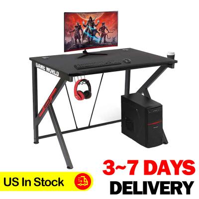 China Free Shipping Convertible Gaming Desk Modern 42 Inch PC Computer Office Home Furniture Office Gaming Table Gaming Workstation for sale