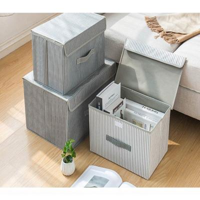 China Storage Box Hot Selling Underwear Drawer Storage Bins Car Folding Canvas Storage Box for sale