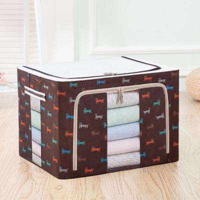 China Decorative Collapsible Storage Box Bins Bins Storage Organizer Office Household Storage Containers With Lid for sale