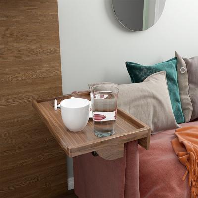 China Morden Bedside Shelf Tray Table Modern Bedroom Furniture Punchless Organizer For Sofa And Beds for sale