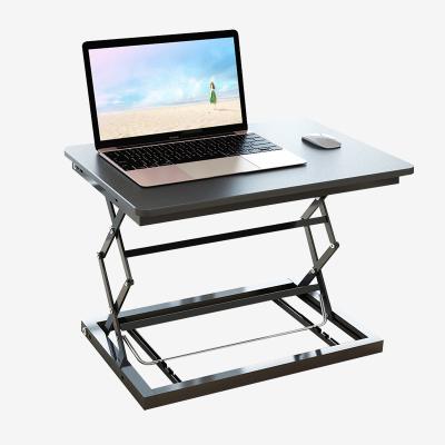 China Adjustable Top Liftable Desk Home Office Portable Standing Folding Laptop Table (Waist) Folding Stand for sale