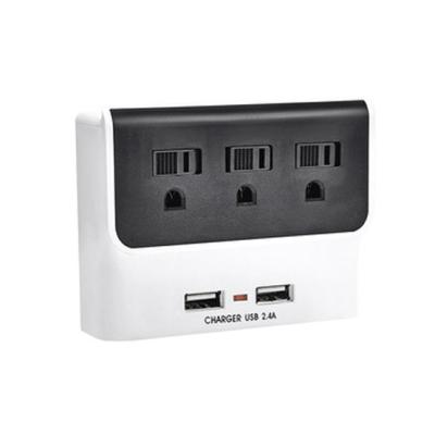 China Wall Power Socket And Wall Tap One Input 3 Outlet 2 USB Surge  UL cUL passed for sale