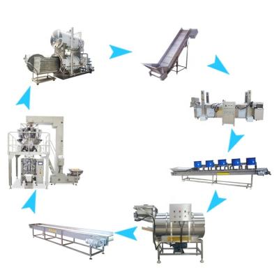 China Automatic Production Corn Kernels Automatic Frying Production Line Continuous Corn Kernels Frying Machine Processing Equipemt for sale