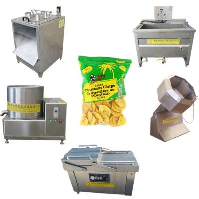 China Convenient Small Scale Banana Chips Making Machine Plantain Chips Production Line for sale