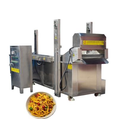 China Continuous Double Convery Chanachur Frying Machine India Authentic Double Convery Snack Chanachur Frying Machine for sale