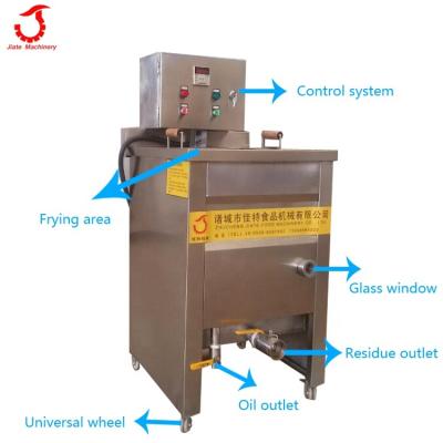 China Easy Operation Small Electrically Heated Potato Chips Fryer Potato Chips Fryer Machine For Canteen for sale