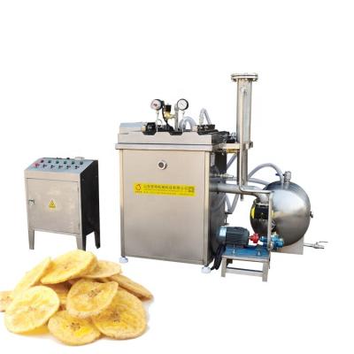 China Factory Banana Chips Vacuum Frying Machine Built-in Deep Fryer and Low Temperature Banana Vacuum Deoiling Machine for sale