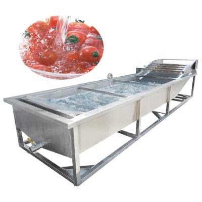 China Water Saving Bubble Seal Vegetable and Fruit Washing Machine Fruit Brush Vegetable Washing Machine for sale