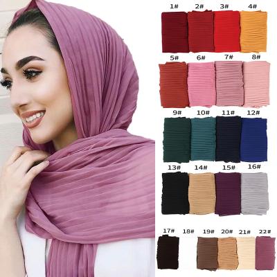 China 2020 New Wholesale Hijab Scarf Long China Style Chiffon Hijab Muslim Hijab Shawl for sale